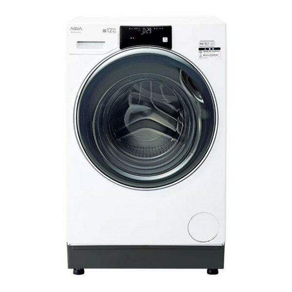 AQW-SD12P-L-W AQUA ホワイト まっ直ぐドラム [ドラム式洗濯乾燥機 (洗濯12kg/乾燥6.0kg) 左開き]