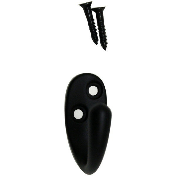 BK-360 バラ カラーコート掛 黒 和気産業