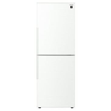 冷蔵庫 シャープ SHARP SJ-PD28E-W 白 ホワイト 280L プラズマクラスター 右開き 節電 メガフリーザー　脱臭 抗菌 同棲 カップル 2人暮らし 2ドア