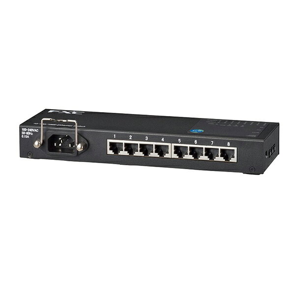Network Equipment - ES1008MTP3 FXC 8ポート 10/100/1000Mbps マニュアル設定対応タップ型イーサネットスイッチ