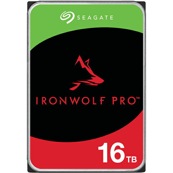 ST16000NT001 Seagate Seagate IronWolf Pro 3.5【データ復旧3年付】16TB HDD(CMR)メーカー5年保証 24時間稼働 PC、NAS用 RVセンサー付 ST16000NT001【KK9N0D18P】