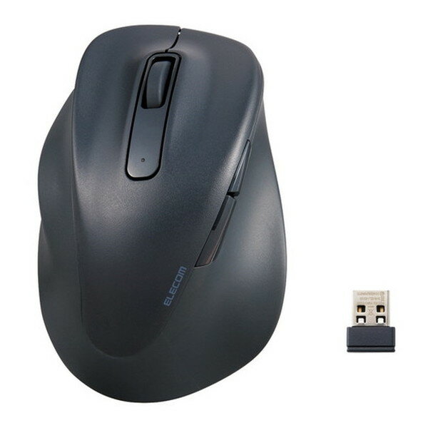 M-XGXL31DBSKBK ELECOM ブラック [無線マウス (静音 ワイヤレス 5ボタン 左手専用 抗菌 XLサイズ EX-G)]