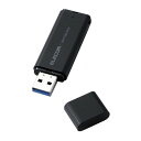 ESD-EMC2000GBK ELECOM ブラック [SSD 外付け (2TB USB3.2 Gen1 読出最大400MB/秒 超小型 USBメモリ型 ポータ...