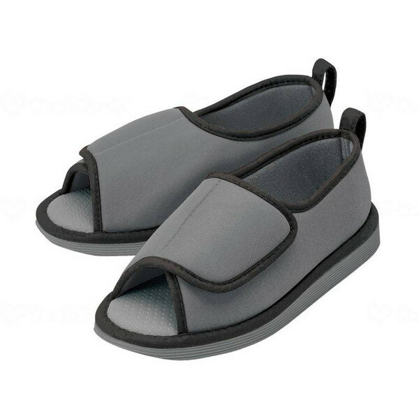 商品説明★ 履きやすく履かせやすい面ファスナー(マジック式)★ 中敷の滑り止め加工により足のズレを予防。★ 脱げて転倒することを予防するかかと付き。★ つま先の底を斜めにカットして、つまずきを軽減。★ 底面には3箇所の滑り止め。スペック* サイズ:24.0〜25.0cm* 足囲:22.0〜26.0cm