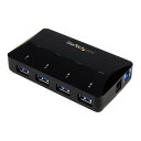 ST53004U1C StarTech [4ポート USB3.0ハブ (2.4A(アンペア)急速充電専用ポート x1 搭載 USBバッテリ充電(BC)仕様1.2...