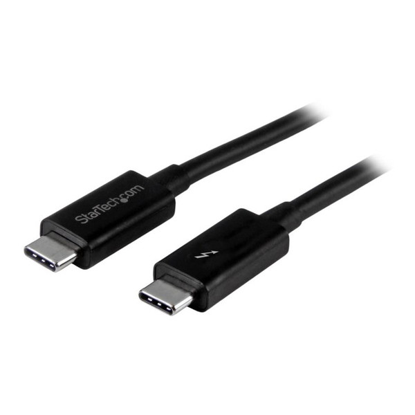 TBLT3MM2M StarTech ブラック [Thunderbolt 3ケーブル (2m/4K60Hz/20Gbps/100W USB PD/Thunderbolt 4 USB-C DisplayPort互換/サンダーボルト 高速データ転送 モニター ディスプレイ 映像出力)]
