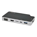 CDP2HVGUASPD StarTech [マルチポートアダプター (USB-C接続/1画面/4K HDMIまたは1080p VGA/100W USB PDパ...