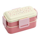 PFLW4AG こぎみゅん フラワーリース スケーター 弁当箱 2段 600ml ふわっと盛れるドーム型 抗菌加工(3)