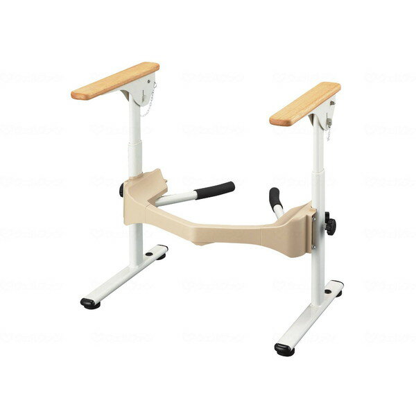 洋式トイレフレームS はねあげR-2 木製ひじ掛け アロン化成 533087 メーカー直送