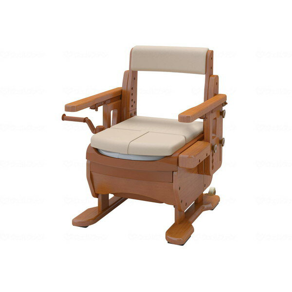 【エントリーでP5倍!20日20:00-27日1:59】 家具調トイレ セレクトR ひじかけはねあげ 幅:ワイド 暖房 アロン化成 533873 メーカー直送