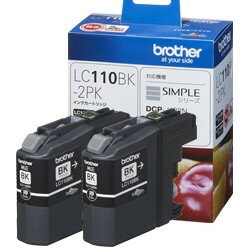 LC110BK-2PK Brother [���󥯥����ȥ�å� �����ѹ�2�ĥѥå�]