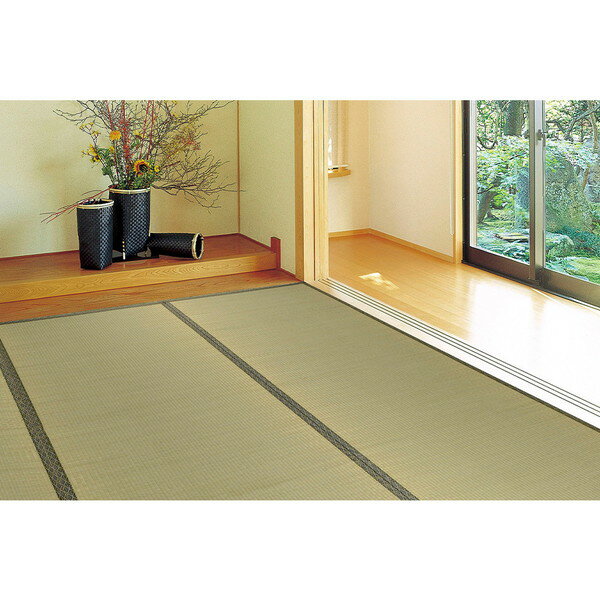 い草 カーペット 上敷き 江戸間 10畳 10帖 440×352 双目織 和室 ござ 防臭 柳川 メーカー直送