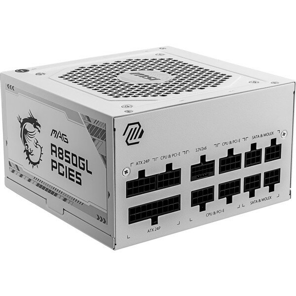 【5/25限定！エントリー＆抽選で最大100%Pバック】 MAG A850GL PCIE5 WHITE MSI ホワイト [電源ユニット]