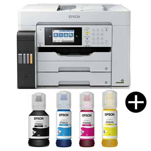 EPSON PX-M6711FT ホワイト系 A3ノビインクジェット複合機 エコタンク搭載モデル (FAX/スキャン/コピー) + インクセット EPSON PX-M6711FT ホワイト系 A3ノビインクジェット複合機 エコタンク搭載モデル (FAX/スキャン/コピー) + インクセット