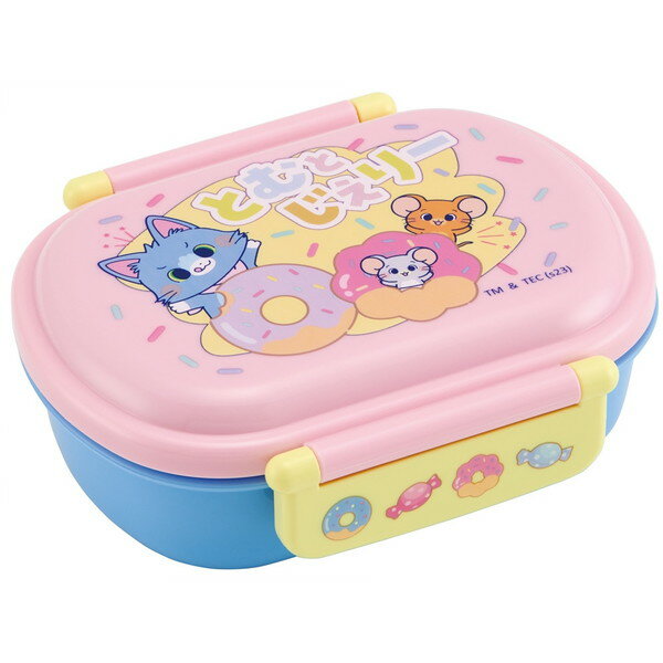 One Tier - QAF2BAAG とむとじぇりー ごっこ スケーター 子供用 お弁当箱 1段 360ml ふわっと盛れるドーム型 抗菌加工