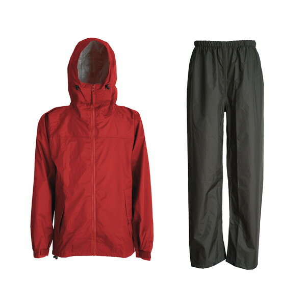 3440 3Dエクストラレインスーツ レッド LL カジメイク