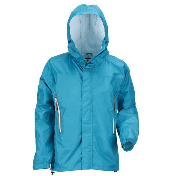 7710 KJレインパーカー ターコイズ LL カジメイク