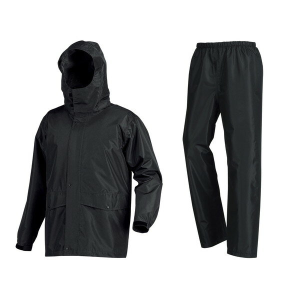 7541 ローリングレインスーツ ブラック LL カジメイク