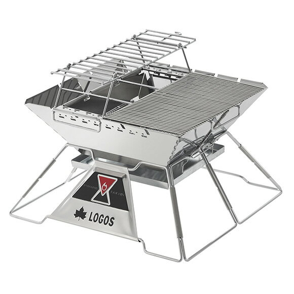 【クーポン発行中】焚き火台 コンパクト 折りたたみ式 ロゴス LOGOS the ピラミッドTAKIBI XL No.81064161 串焼きプレート・ゴトク付き アウトドア キャンプ BBQ 収納バッグ付き通販格安セール情報 楽天 通販