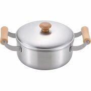 【エントリーでP5倍!20日20:00-27日1:59】 CS-002 千歳 木柄ステンレス両手鍋 20cm 和平フレイズ