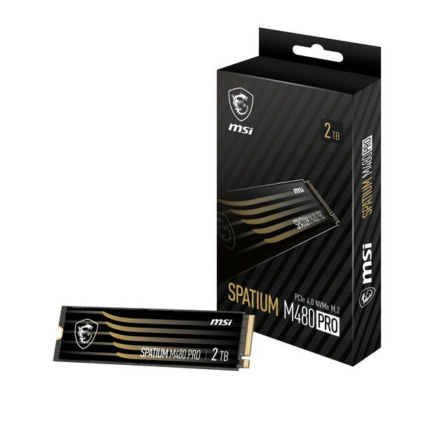 MSI SPATIUM M480 Pro PCIe 4.0 NVMe M.2 2TB MSI [内蔵SSD M.2 2280] 【KK9N0D18P】