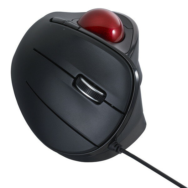 エレコム 有線 USB マウス 静音 5ボタン エルゴノミクス 抗菌 Sサイズ ブラック(1個)