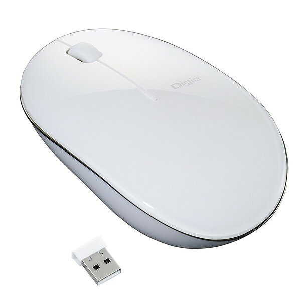 MUS-RKT153NW 無線 3ボタン Blue LEDマウス/ホワイト Nakabayashi