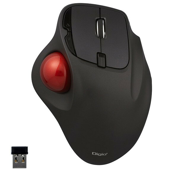 MUS-TRIF175BK 無線5ボタン光学式親指トラックボール/ブラック Nakabayashi