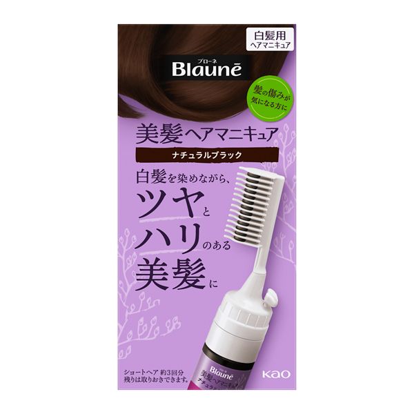 ブローネ美髪ヘアマニキュア Nブラック クシ付72g 花王