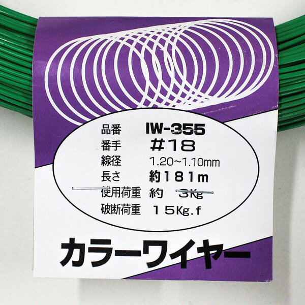 IW-355 カラーワイヤー 緑 アイアイ