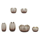 ALTE MEISTER ももか 6点セット 中 銀茶 仏具 セット 小物 高岡鋳物 おりん付き ろうそくたて 仏壇