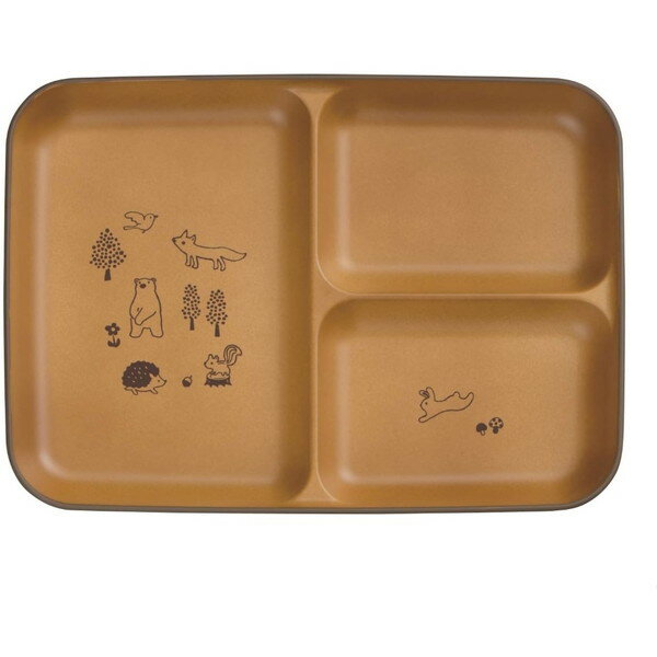 【エントリーでP5倍!20日20:00-27日1:59】 森の仲間たち 仕切皿 BR 宮本産業