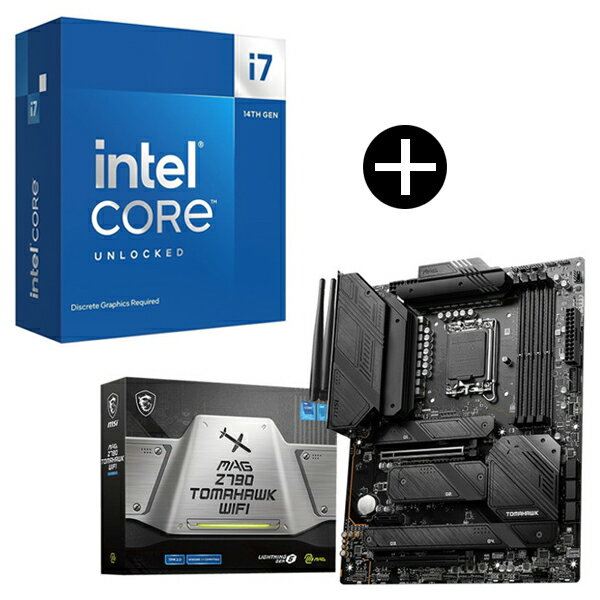 Intel Corei7-14700KF CPU + MSI MAG Z790 TOMAHAWK WIFI インテル 700シリーズ マザーボード セット