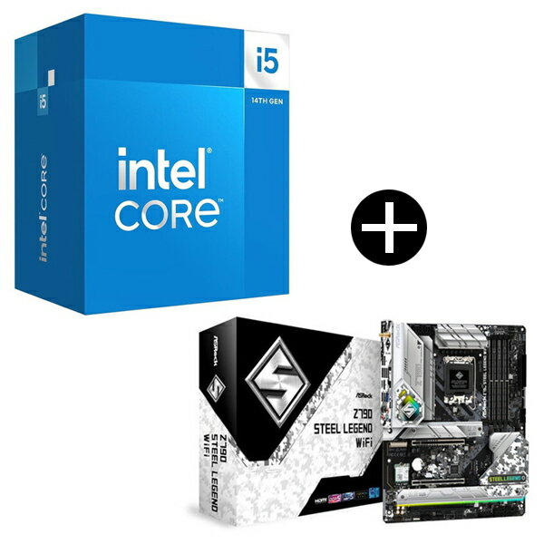 Intel Corei5-14500 CPU + ASRock Z790 Steel Legend WiFi マザーボード セット