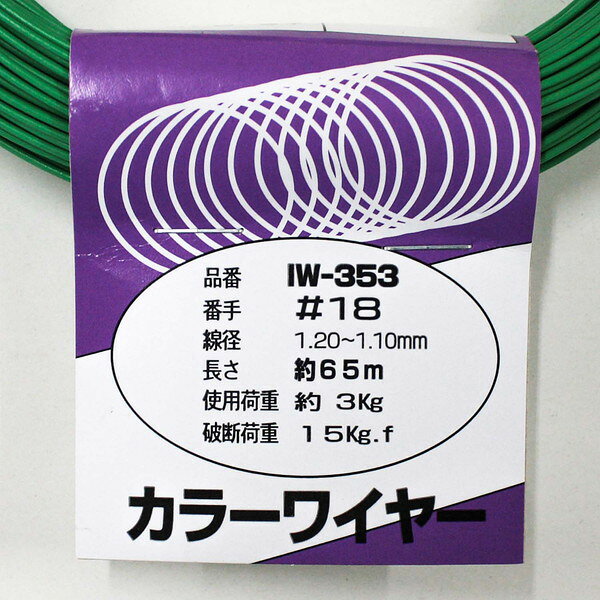 IW-353 カラーワイヤー 緑 アイアイ