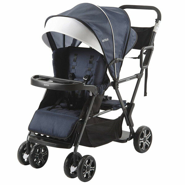 【送料無料】KATOJI ベビーカー 二人でゴー ネイビー