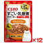 【12個セット】いなばペットフード CIAO すごい乳酸菌クランキー 500g かつお節入り チキンミックス味