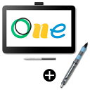 WACOM DTH134W4D ホワイト Wacom One 13 touch 液晶ペンタブレット + Dr. Grip デジタルペン CP202A02A ブラック セット