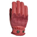 バイク グローブ 手袋 牛革 プロテクター タッチパネル対応 RIDEZ ライズ RLG2202 MOTO GLOVES REBEL RED L(2)