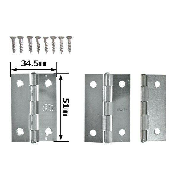 VE-042 中厚ステンレス丁番 2枚入 和気産業