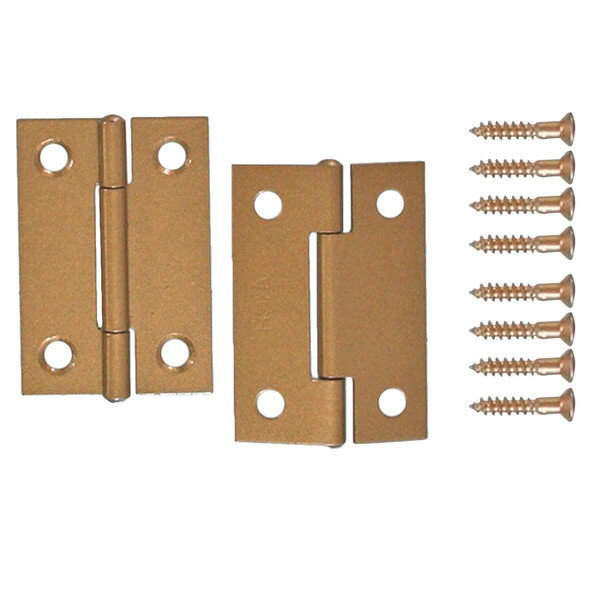 【エントリーでP5倍!20日20:00-27日1:59】 VE-011 薄口カラー丁番 ゴールド 2枚入 和気産業