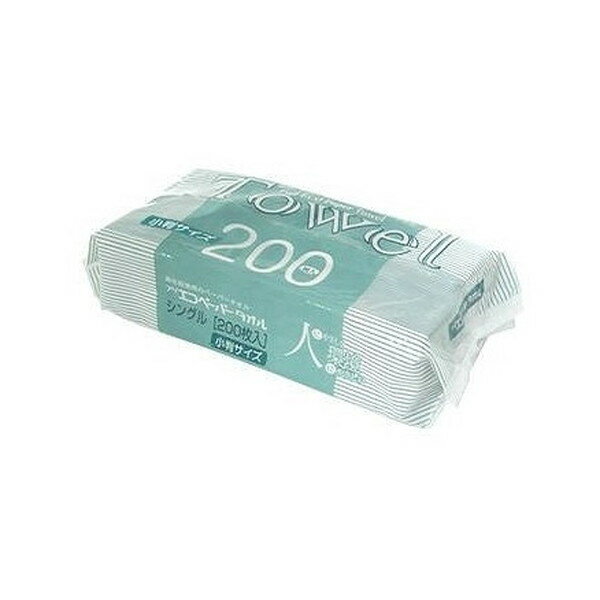 再生紙エコペーパータオル 小判サイズ 200枚入 フジナップ