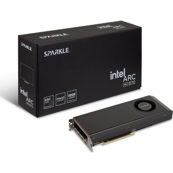 SBP70W-32G SPARKLE Intel Arc Pro B70 32GB Blower [ブロワーファン搭載グラフィックボード]