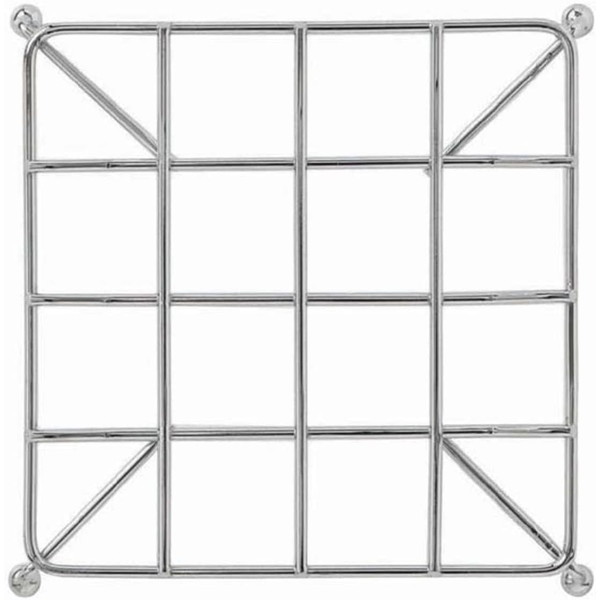 商品説明★ シンプルな金属製鍋敷き。脚付きなので、テーブルやキッチンカウンターの上が熱くなりにくい。※火に触れると熱くなりますので、火に近づけたり、火の側に置いたりしないでください。鍋敷きの上に勢いよく物をのせると滑る恐れがありますので静か...