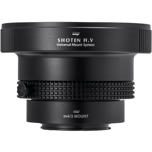 総合通販PREMOA 楽天市場店のHV-m43-U SHOTEN UMSシリーズ [マウントアダプター (ハッセルブラッドVマウントレンズ → マイクロフォーサーズマウント変換)]｜アングル2