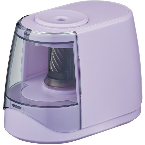 クツワ 電動鉛筆削り ドッチモ パープル 鉛筆削り えんぴつ削り 電動 子ども 鉛筆けずり コードレス 電..