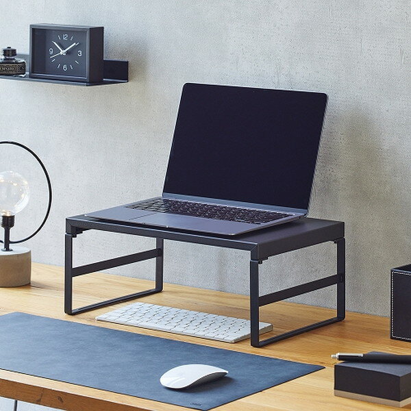 A-7331-124 机上台 マットブラック 幅390mm ハイタイプ リヒトラブ