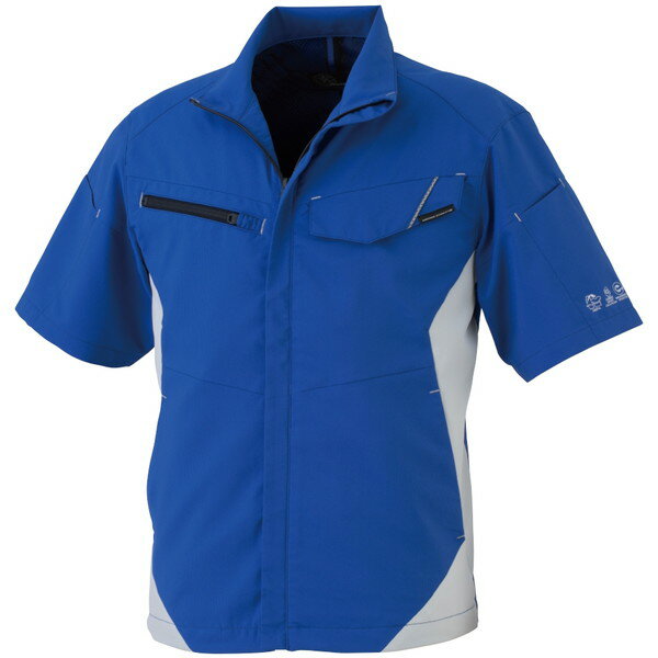 AE-8090 ブルー M コーコス エコ・ストレッチ [半袖ブルゾン](4)