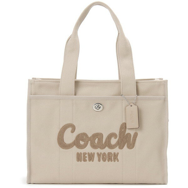 COACH コーチ トートバッグ ショルダーバッグ ハンドバッグ ダークナチュラル カーゴ トート ロゴ 刺繍 CP163 LHVRA CARGO TOTE 42 LH/DARK NATURAL 誕生日 新生活 クリスマス プレゼント ブランド 【並行輸入品】 アウトレット エクプラ特割のサムネイル