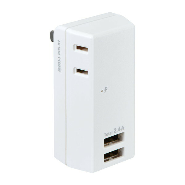 UA-222SL ELPA 耐雷USBタップ 2個口 2ポート2.4A XP1025 premoa-11114951 総合通販PREMOA 楽天市場店 サンプル画像3